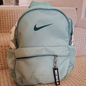 Nike Light Green Backpack with Logo